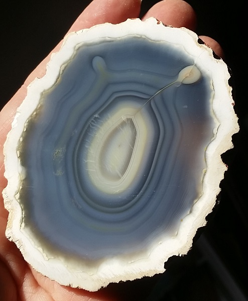 agate gemstone polished slice ethical source natural colour