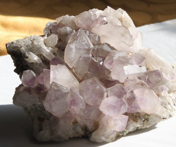 lilac amethyst quartz sceptre cluster ethical source
