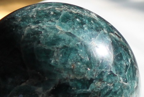 natural blue apatite sphere rare ethical source