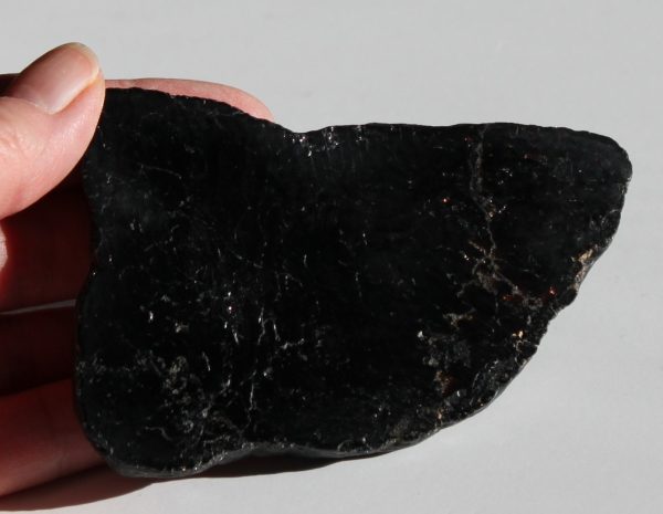 Black tourmaline slab ethically sourced