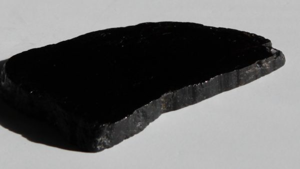 Black tourmaline thick slab