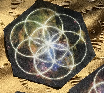 Cloth Seed of Life Grid Mat
