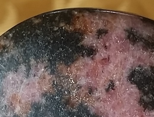 Rhodonite large cabochon ethically sourced