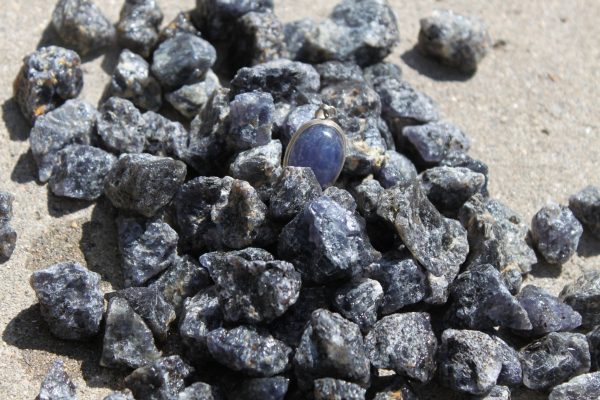 Iolite rough ethically sourced