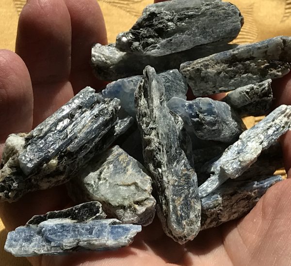 Blue kyanite rough ethically sourced